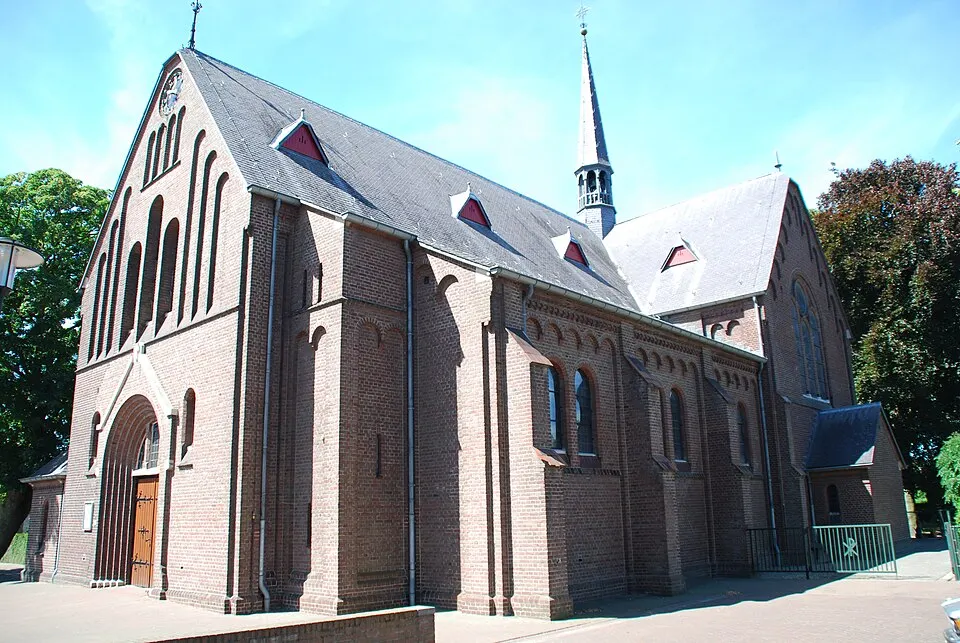 Sint-Josephkerk in America, Limburg, gebouwd door J.H.H. Van Groenendael in 1891-1892