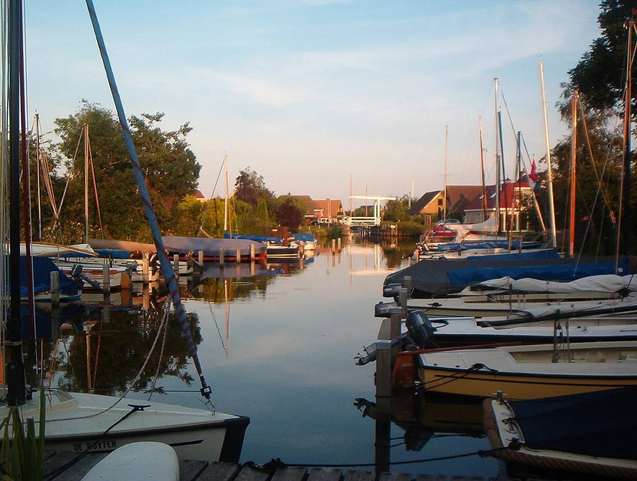 Vakantiehuisjes in een Nederlands bungalowpark.