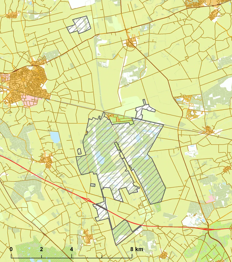 Kaart van Natura 2000-gebied Deurnsche Peel en Mariapeel